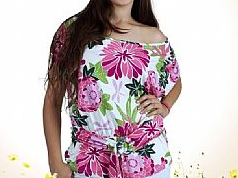 Blusa Estampada Rosa Bela REF 150 (Pacote com 10 unidades)