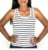 Blusa Listrada de Ribana Adulto REF 029 (Pacote com 10 unida