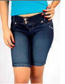 Bermuda Jeans Feminina REF 007 (Pacote com 10 unidades)